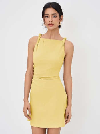 Vestido Mini Mila — Drapeado Barco