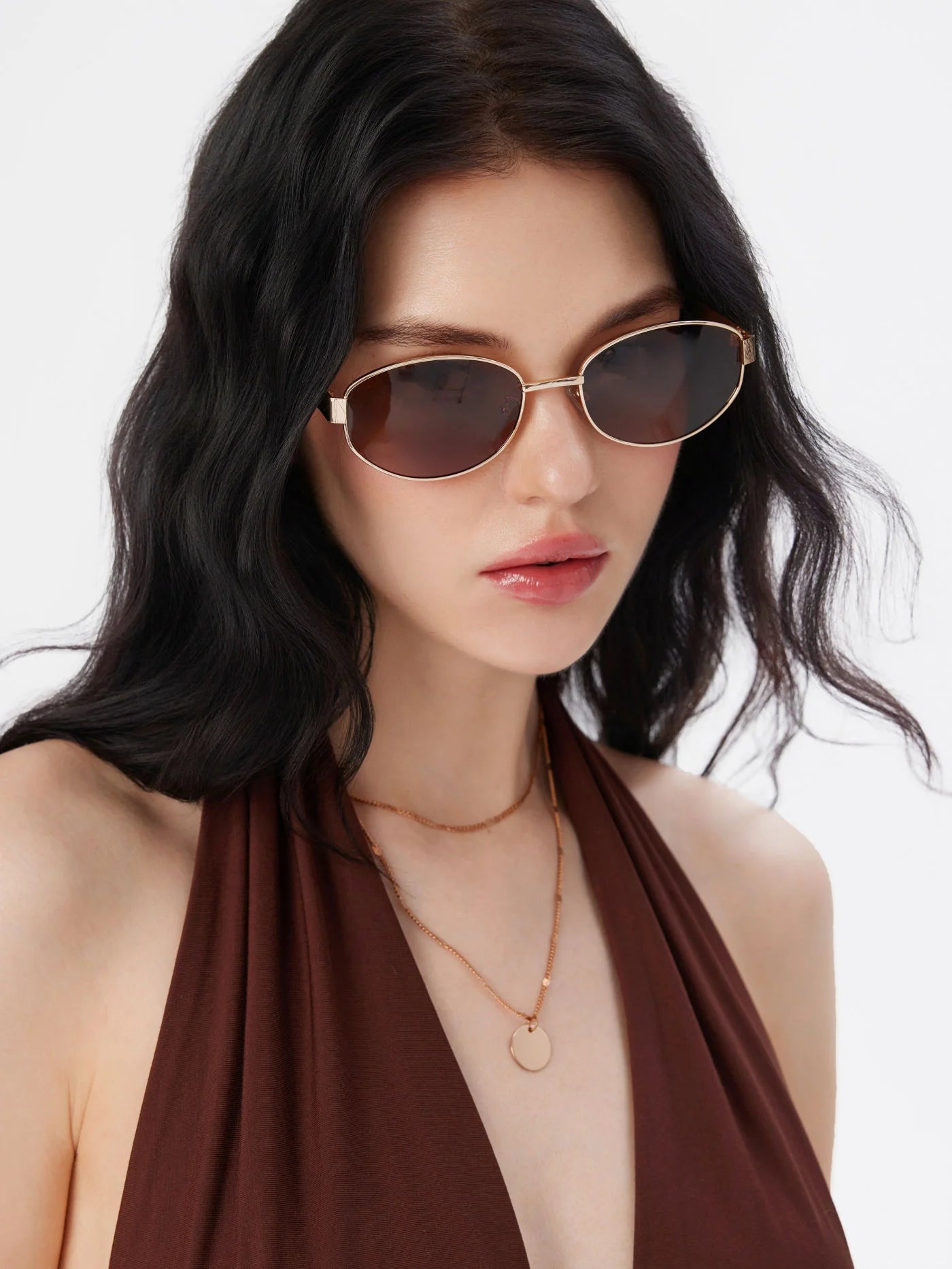 Gafas Riviera — Oval Dorada & Carey