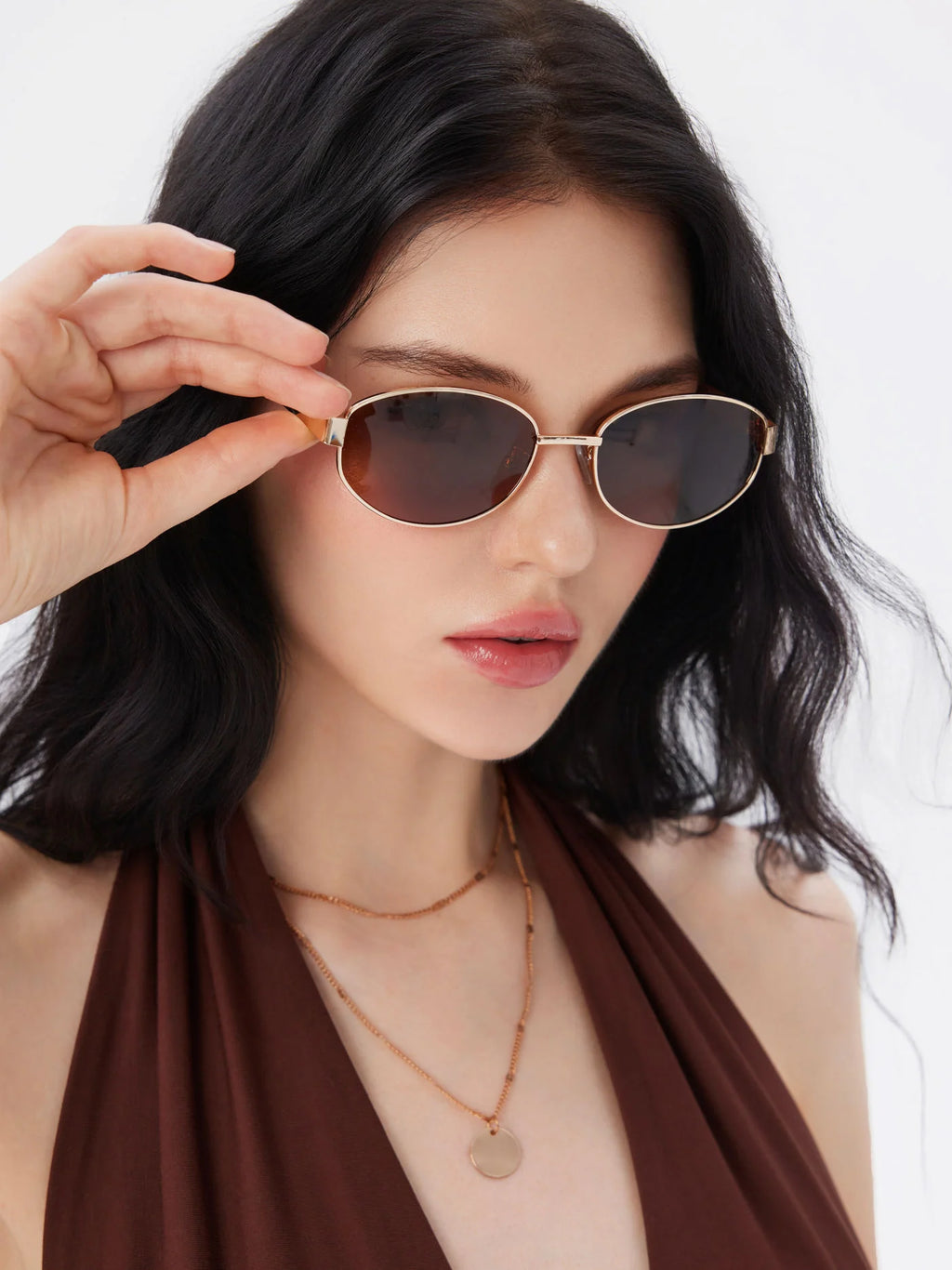 Gafas Riviera — Oval Dorada & Carey