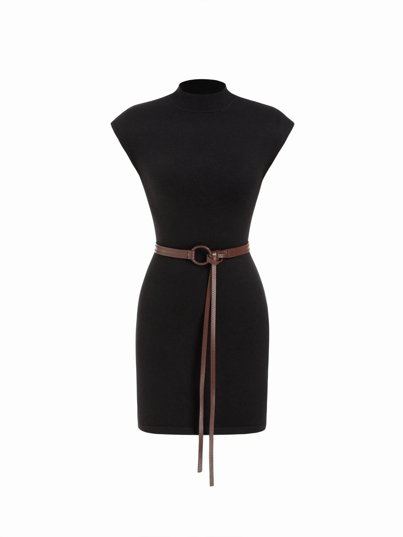 Vestido Mini Vera — Cuello Alto & Cinturón
