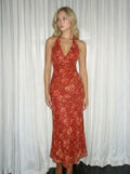 Vestido Maxi - Floral Halter