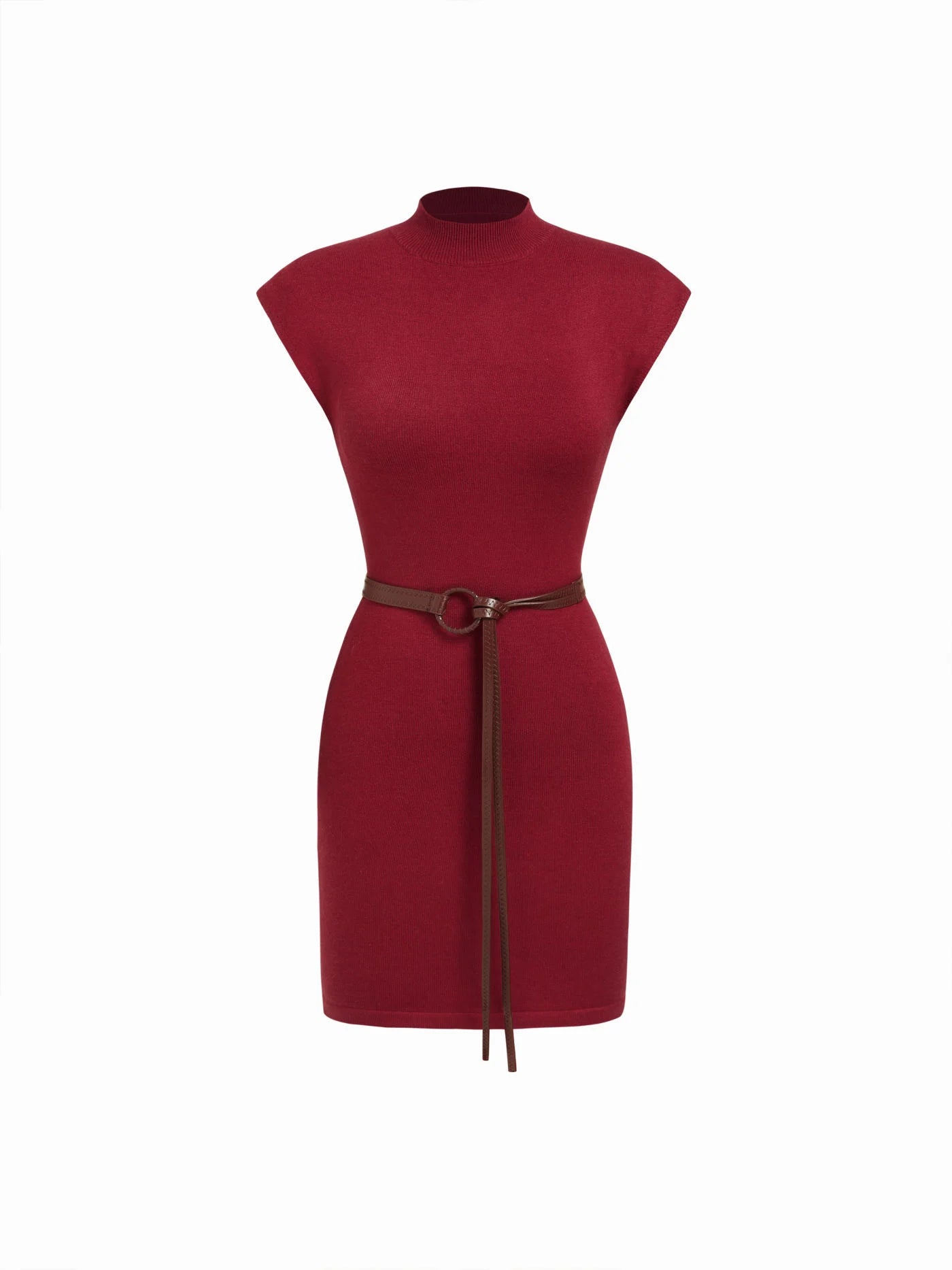 Vestido Mini Vera — Cuello Alto & Cinturón