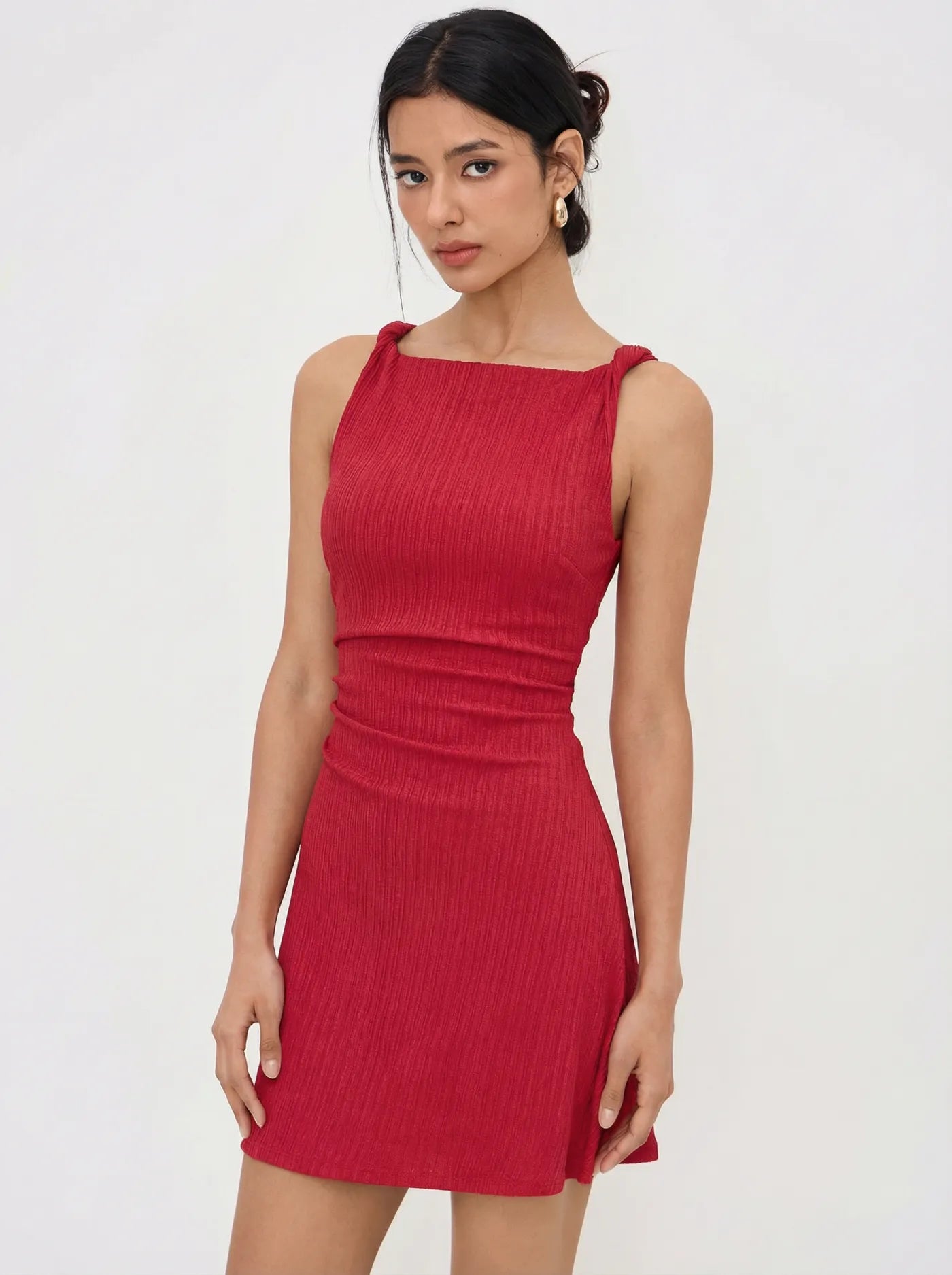 Vestido Mini Mila — Drapeado Barco