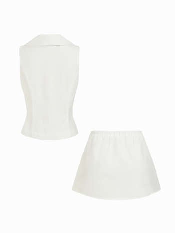 Conjunto Esmé — Chaleco & Falda Mini