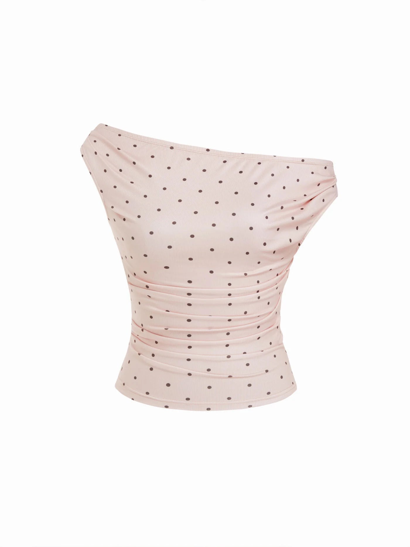 Top Violette — Bardot Fruncido
