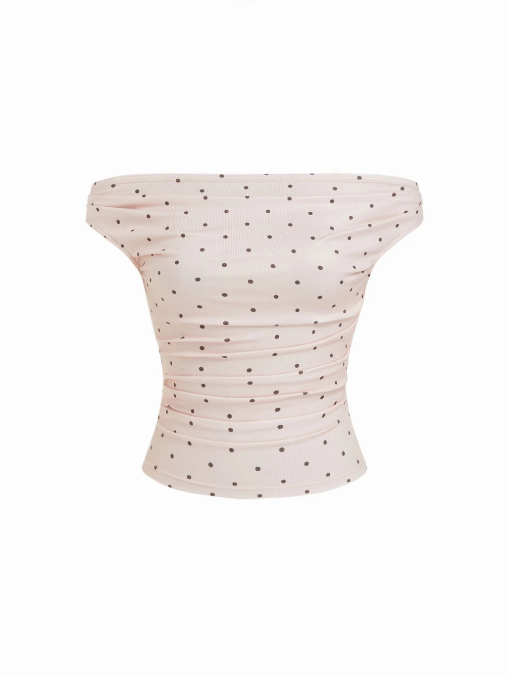 Top Violette — Bardot Fruncido