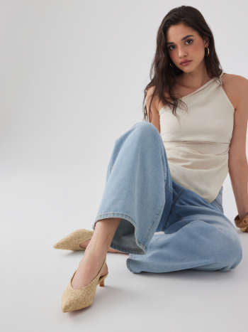 Zapatos Colette — Slingback Rafia Kitten