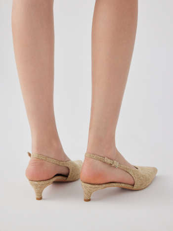 Zapatos Colette — Slingback Rafia Kitten