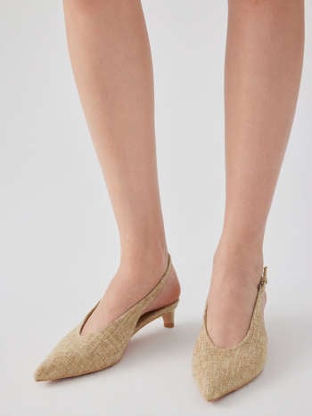 Zapatos Colette — Slingback Rafia Kitten