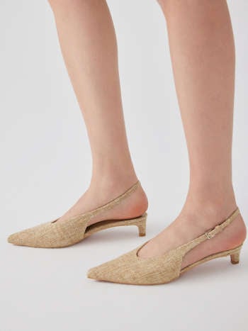 Zapatos Colette — Slingback Rafia Kitten