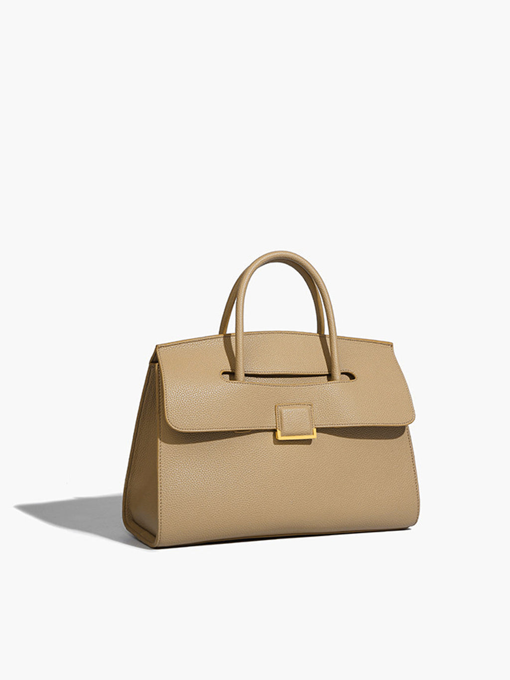 Bolso Mira — Tote Cuero Avena & Dorado