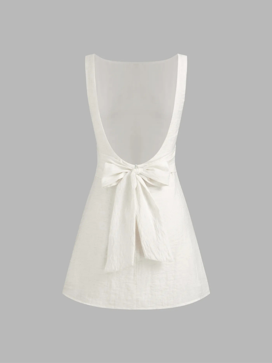 Vestido Mini Bianca — Lino
