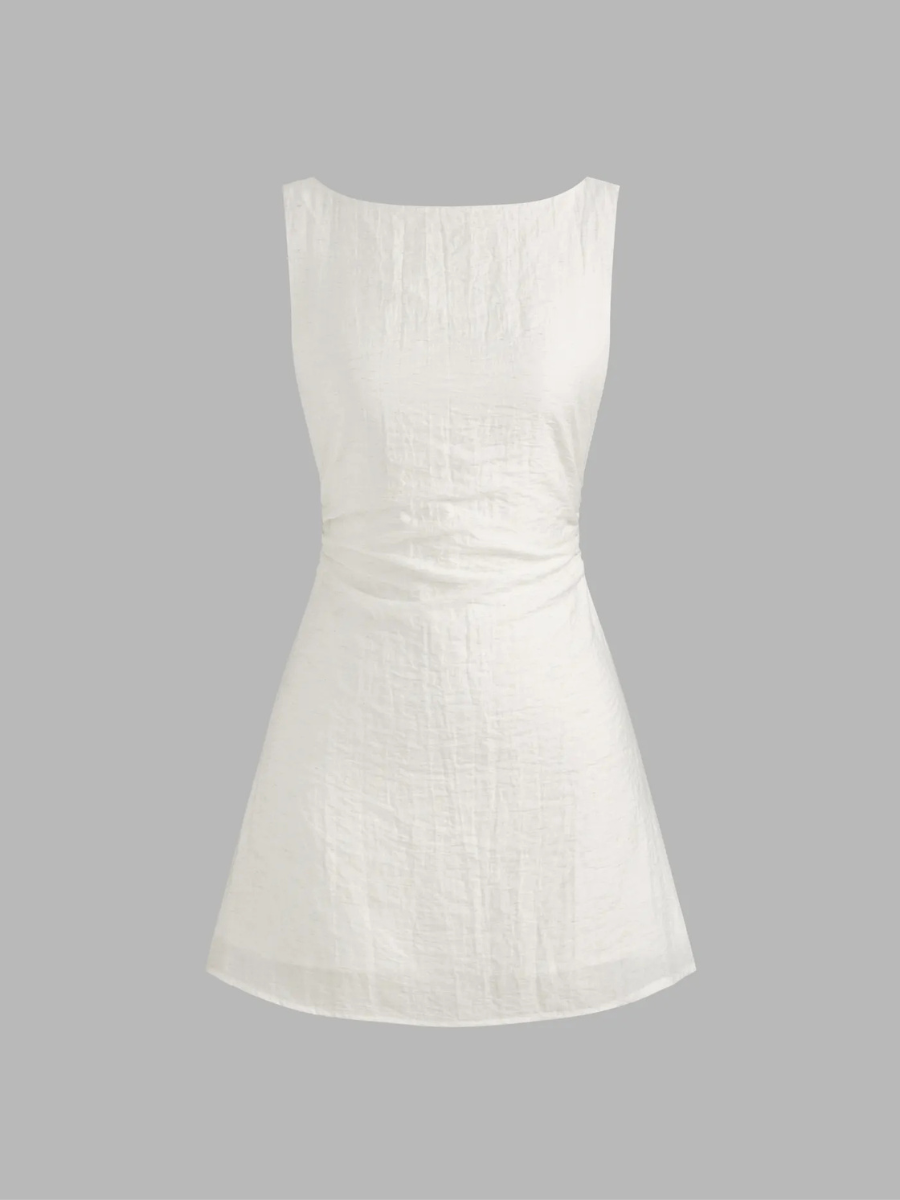 Vestido Mini Bianca — Lino